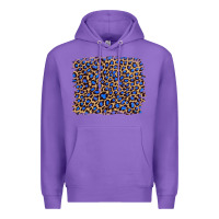 Purple leopard with navy blue glitter Premium Hoodie - Artiststas
