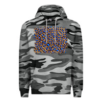 Slate Camo leopard with navy blue glitter Premium Hoodie - Artiststas