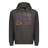 Smoke leopard with navy blue glitter Premium Hoodie - Artiststas