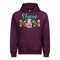 Mauve Wine Western Show Mom Holstein Urban Hoodie - LillyAllenDesigns