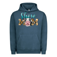 Pigment Midnight Navy Western Show Mom Holstein Urban Hoodie - LillyAllenDesigns