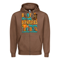 Chestnut Boots flannels bonfires leggins American Football Zipper Hoodie - RanaPortraitStore