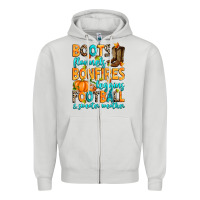 Dove Grey Boots flannels bonfires leggins American Football Zipper Hoodie - RanaPortraitStore