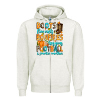 Oatmeal Heather Boots flannels bonfires leggins American Football Zipper Hoodie - RanaPortraitStore