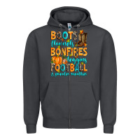 Smoke Boots flannels bonfires leggins American Football Zipper Hoodie - RanaPortraitStore