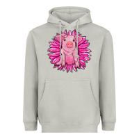 Moon Dust pink sunflower pig Heavyweight Hoodie - RanaPortraitStore