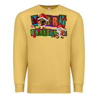 Antique Gold merry christmas gnomies Premium Sweatshirt - FaDigitalArtStudio