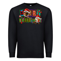 Black merry christmas gnomies Premium Sweatshirt - FaDigitalArtStudio