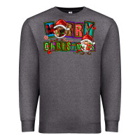 Charcoal Heather merry christmas gnomies Premium Sweatshirt - FaDigitalArtStudio