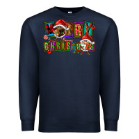 Navy merry christmas gnomies Premium Sweatshirt - FaDigitalArtStudio