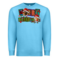 Ocean Blue merry christmas gnomies Premium Sweatshirt - FaDigitalArtStudio