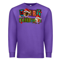 Purple merry christmas gnomies Premium Sweatshirt - FaDigitalArtStudio
