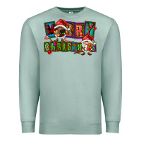 Seafoam merry christmas gnomies Premium Sweatshirt - FaDigitalArtStudio