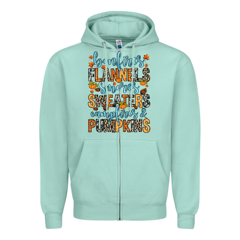 Bonfires Flannels Zipper Hoodie by RanaPortraitStore | Teevron