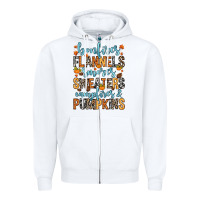 White Bonfires flannels Zipper Hoodie - RanaPortraitStore