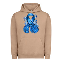 Blueribbon With Boxing Gloves Urban Hoodie | Teevron
