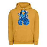 Pigment Peanut Butter blueribbon with boxing gloves Urban Hoodie - NancyCooperArtShop