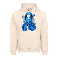Sandshell blueribbon with boxing gloves Urban Hoodie - NancyCooperArtShop