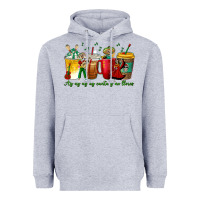 Heather Grey Ay Ay  Ay Ay Canta y No Llores Coffee Cups Heavyweight Hoodie - texasbilliewilder