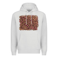 Dove Grey leopard with pink glitter Premium Hoodie - Artiststas