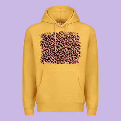 Leopard With Pink Glitter Premium Hoodie Designed By Artiststas