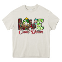 Cream Love Came Down Heavy Core Tee - CowhideDigitalArt