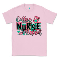Bubblegum Pink coffee nurse repeat Classic Tee - RanaPortraitStore