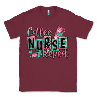 Burgundy coffee nurse repeat Classic Tee - RanaPortraitStore