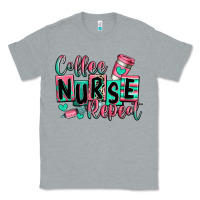 Heather Grey coffee nurse repeat Classic Tee - RanaPortraitStore