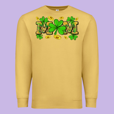 St. Patricks Day Mom Premium Sweatshirt Designed By Neo Western