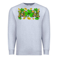 Heather Grey St. patricks day mom Premium Sweatshirt - Neo Western