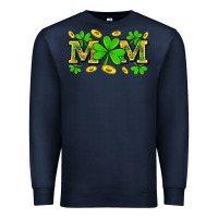 Navy St. patricks day mom Premium Sweatshirt - Neo Western