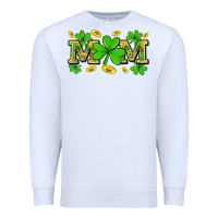White St. patricks day mom Premium Sweatshirt - Neo Western