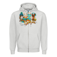 Dove Grey Cozy season Fall Zipper Hoodie - RanaPortraitStore