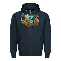 Navy Cozy season Fall Zipper Hoodie - RanaPortraitStore