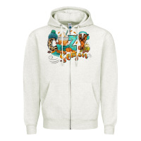 Oatmeal Heather Cozy season Fall Zipper Hoodie - RanaPortraitStore
