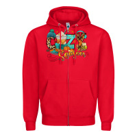 Red Cozy season Fall Zipper Hoodie - RanaPortraitStore