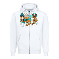 White Cozy season Fall Zipper Hoodie - RanaPortraitStore