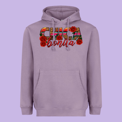 Chica Bonita Heavyweight Hoodie Designed By Texasbilliewilder