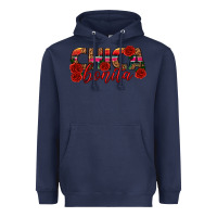 Navy Chica Bonita Heavyweight Hoodie - texasbilliewilder