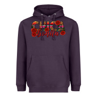 Plum Chica Bonita Heavyweight Hoodie - texasbilliewilder