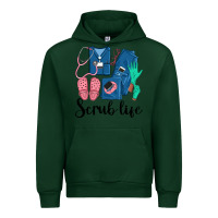 Forest Green Scrub Life Nurse Urban Hoodie - LillyAllenDesigns