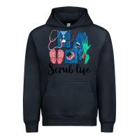 Navy Scrub Life Nurse Urban Hoodie - LillyAllenDesigns