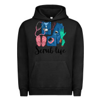 Pigment Black Scrub Life Nurse Urban Hoodie - LillyAllenDesigns