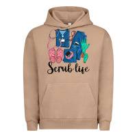 Pigment Burro Scrub Life Nurse Urban Hoodie - LillyAllenDesigns