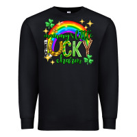 Black St. Patrick's Day Mommy's little lucky charm Premium Sweatshirt - Neo Western