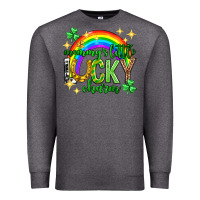 Charcoal Heather St. Patrick's Day Mommy's little lucky charm Premium Sweatshirt - Neo Western