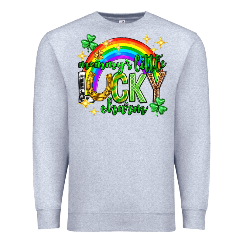 St. Patrick's Day Mommy's Little Lucky Charm Premium Sweatshirt by Neo Western | Teevron