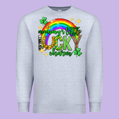 St. Patrick's Day Mommy's Little Lucky Charm Premium Sweatshirt Designed By Neo Western