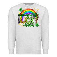 Oatmeal Heather St. Patrick's Day Mommy's little lucky charm Premium Sweatshirt - Neo Western